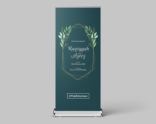 Roll-up banner display